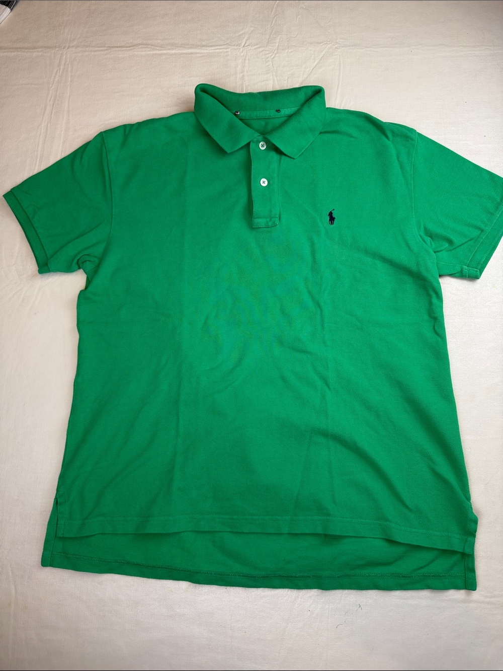 Ralph Lauren Men's Green Short Sleeve Pique Polo Shirt Size M